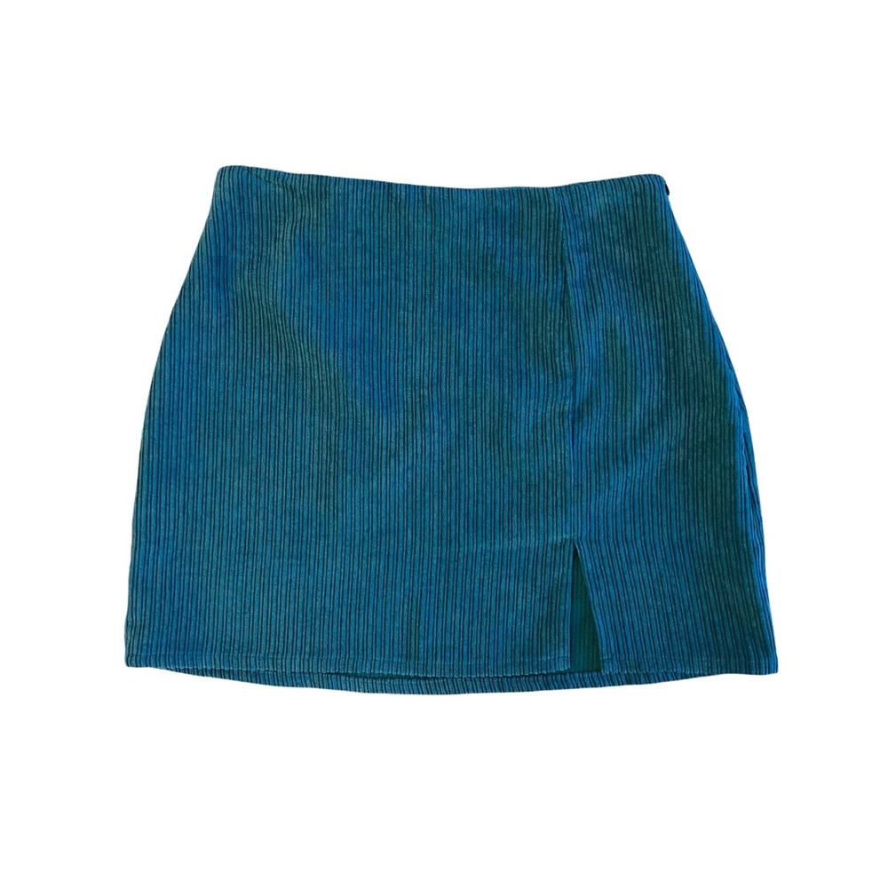Altar’d State Green Mini Skirt w/Slit